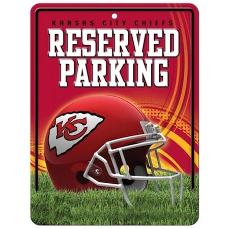 Kansas City Chiefs Sign Metal Parking